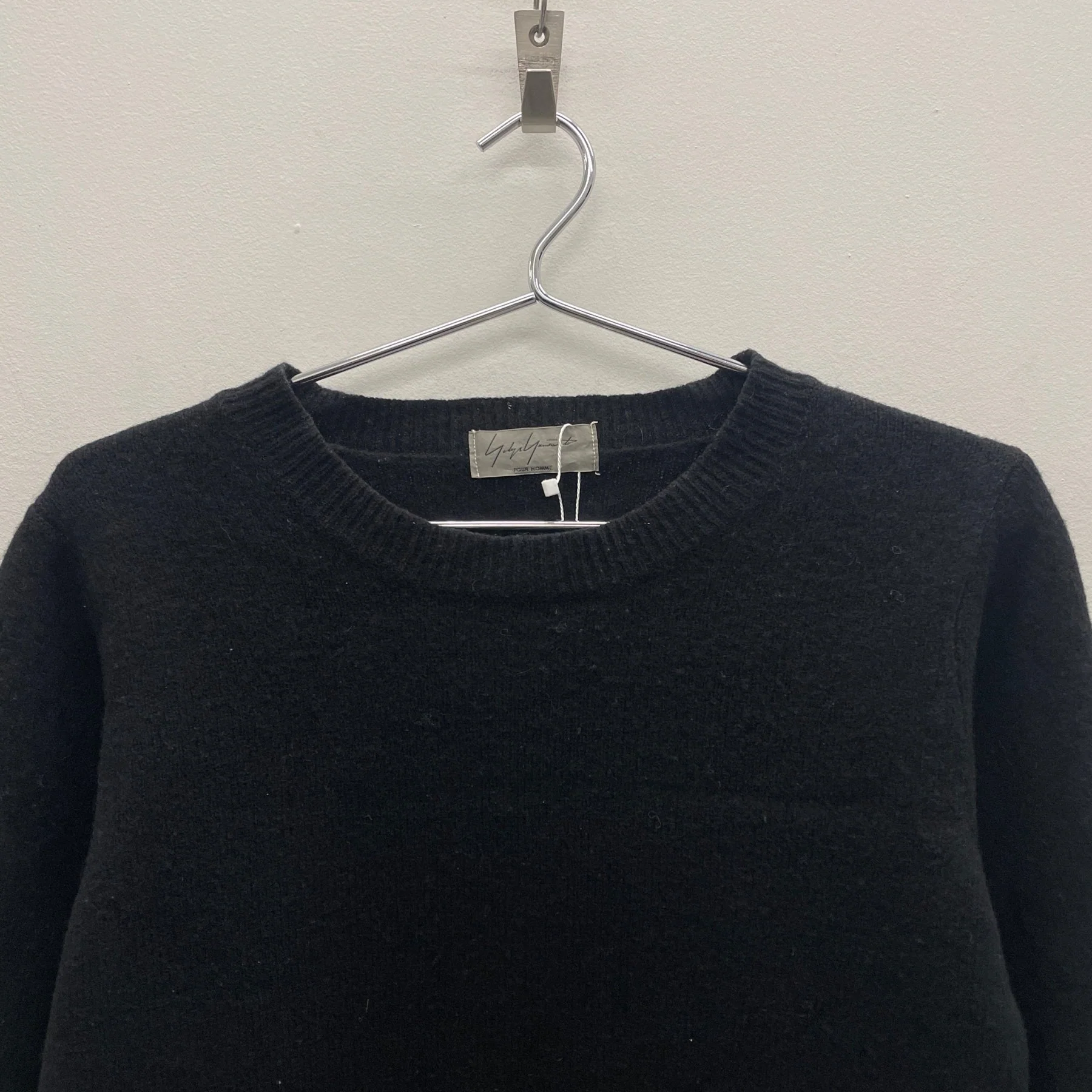 90s Yohji Yamamoto Wool Crewneck Sweater - Image 3