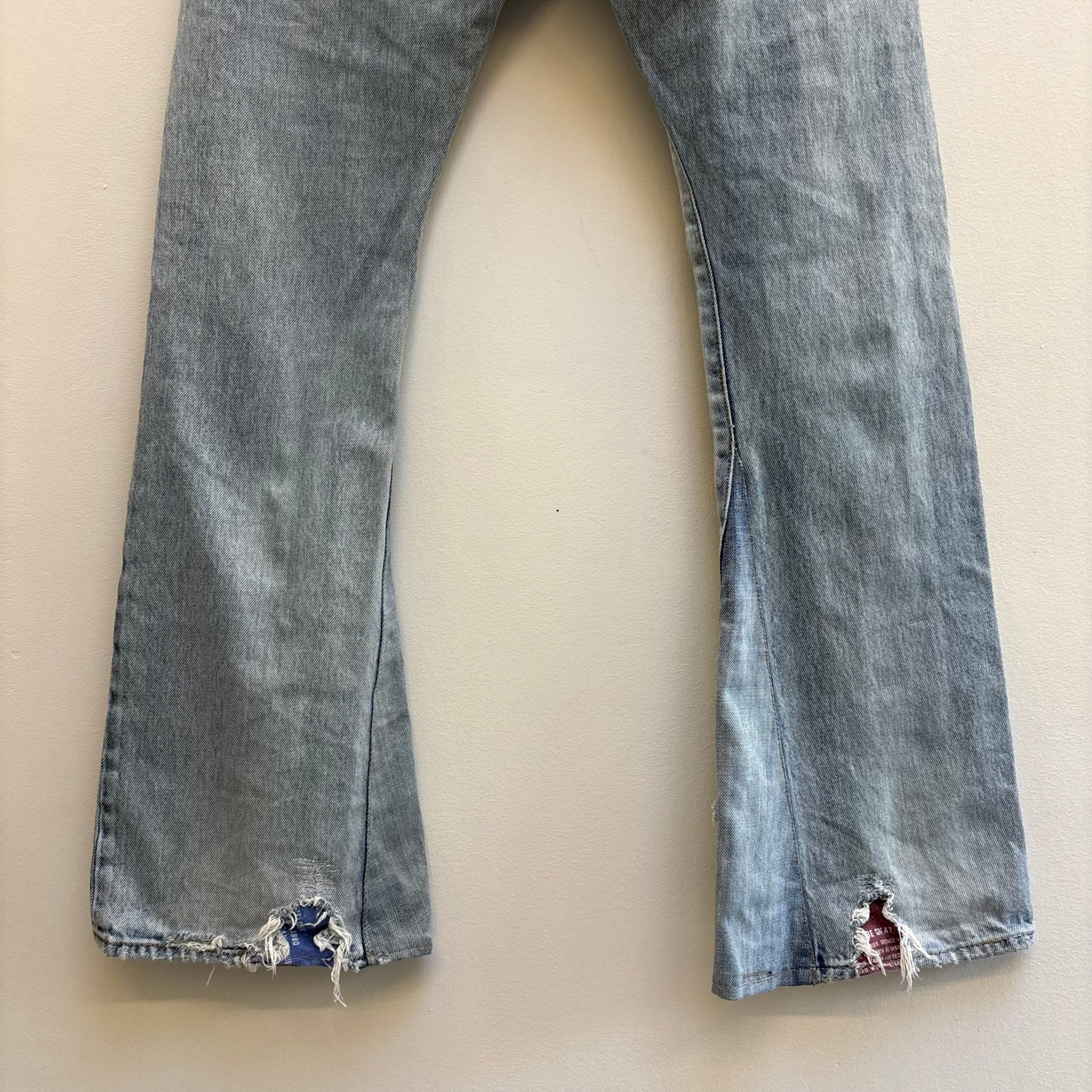 SS21 Yves Saint Laurent Bootleg Light Wash Jeans (altered) - Image 9