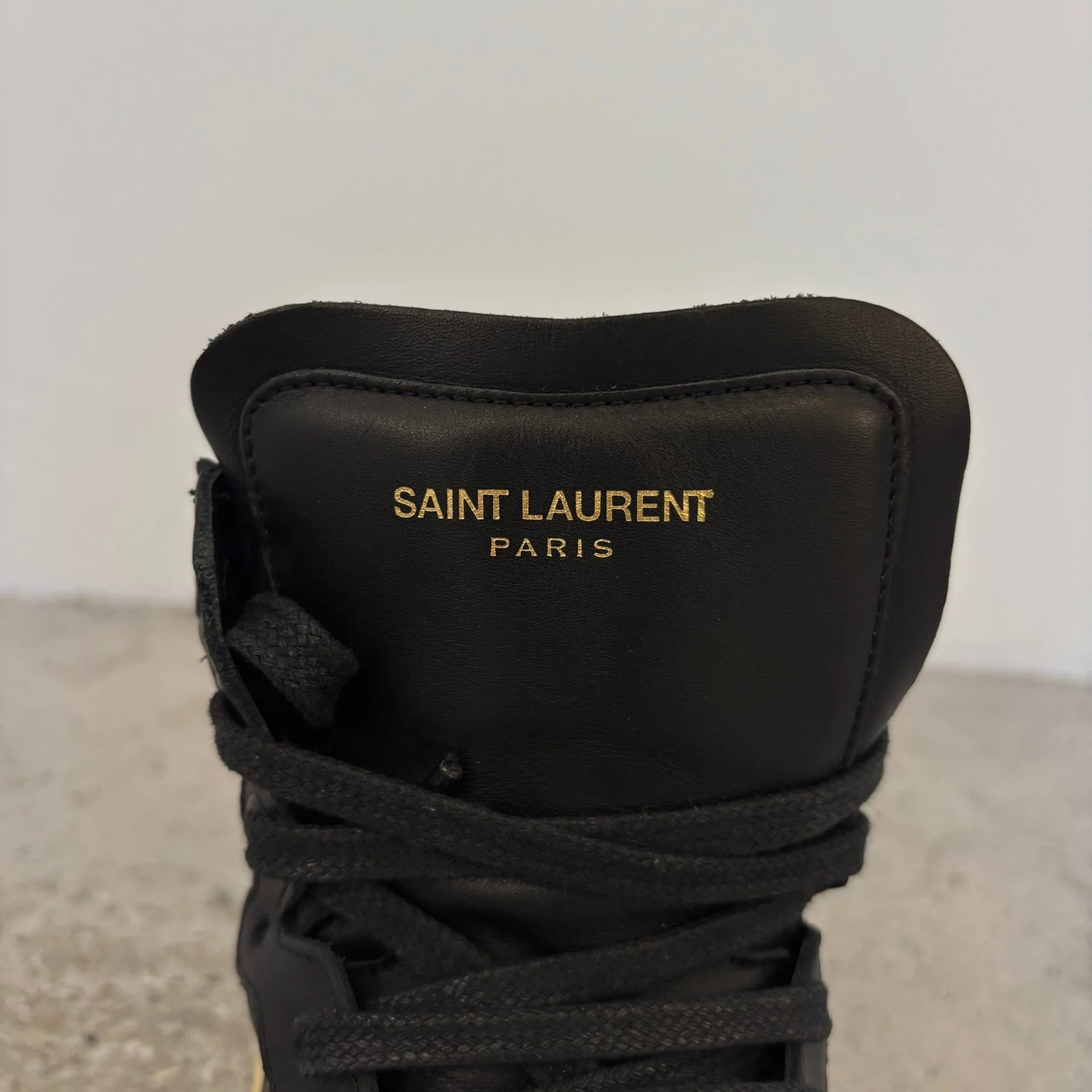 Yves Saint Laurent High-Top Leather Sneakers - Image 7
